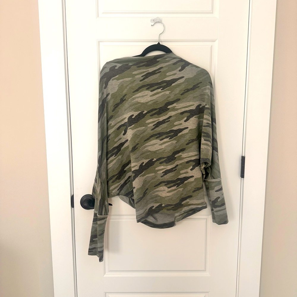 Off the shoulder camouflage top